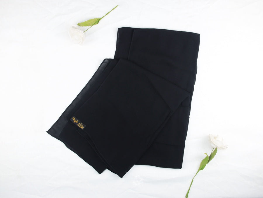 طرحة شيفون مستطيلة